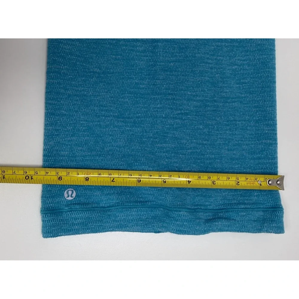 Lululemon Teal Neck Gaiter Scarf Tube O/S Stretch Nylon Spandex Unisex